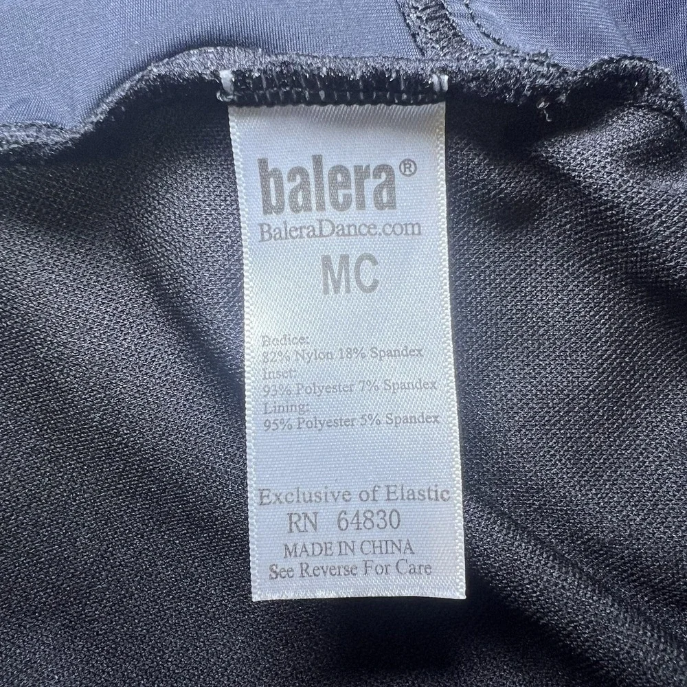 Girls Balera Size MC Black Dance Ballet Leotard Gymnastic Costume Acrobatic Jazz
